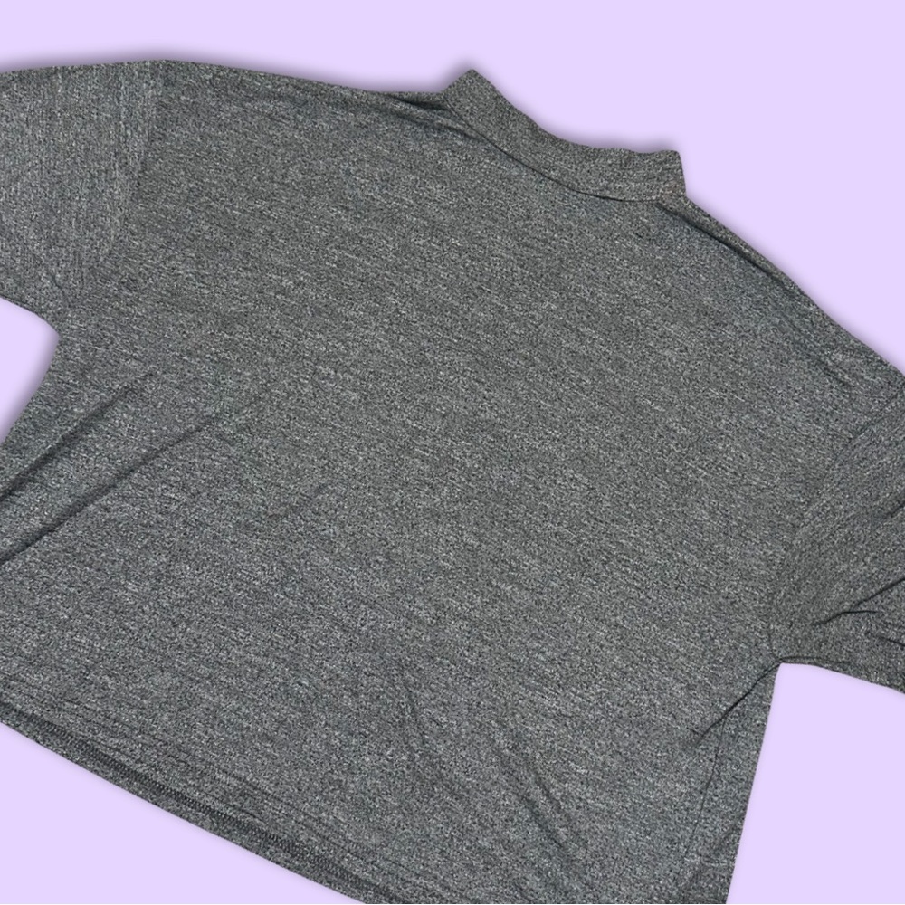 UO Grey Knit Mockneck Crop